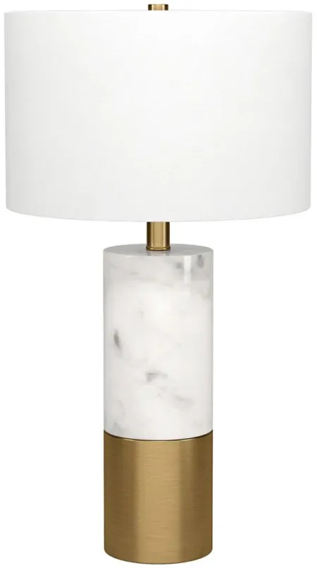 Liana Table Lamp in Marble/Brass by Hudson & Canal