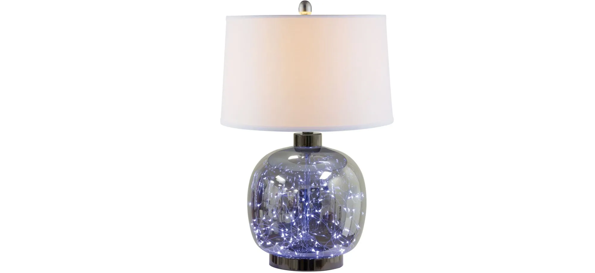 Mileena Table Lamp w/Night Light in Gray by Anthony California