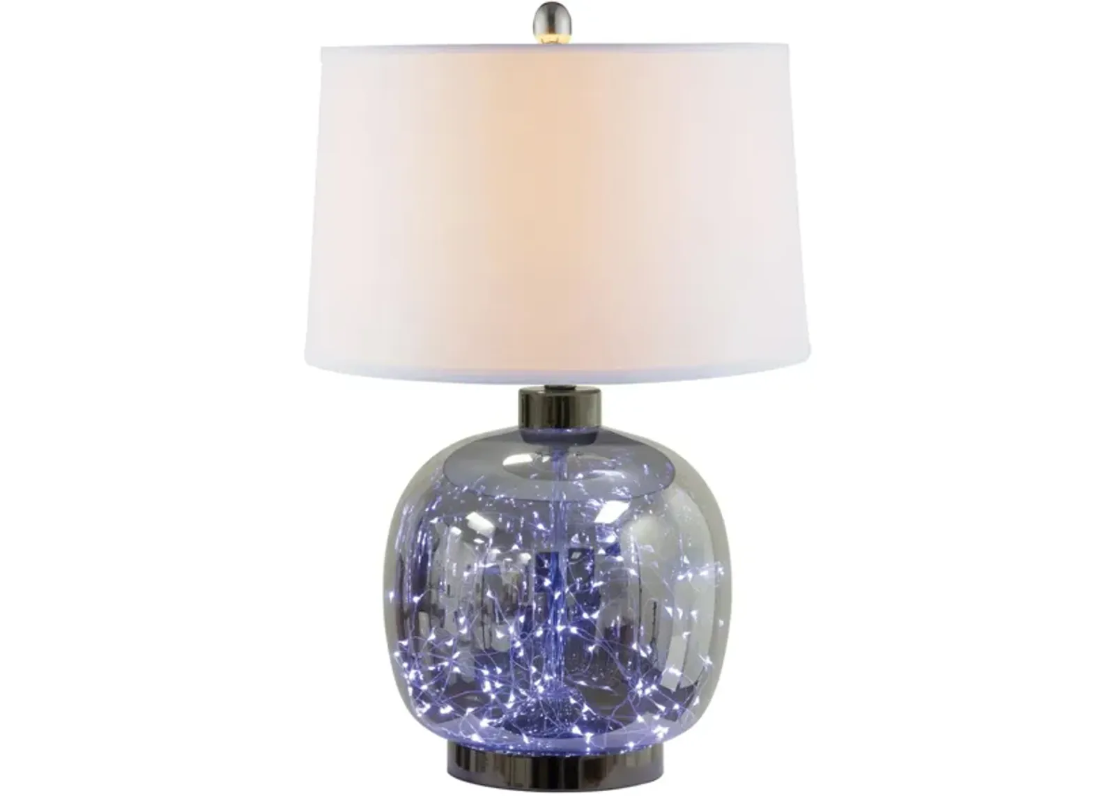 Mileena Table Lamp w/Night Light in Gray by Anthony California