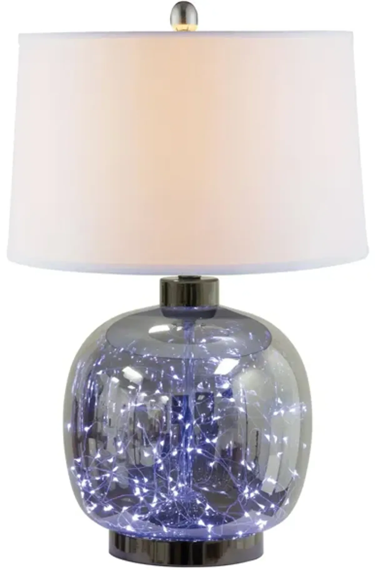 Mileena Table Lamp w/Night Light in Gray by Anthony California