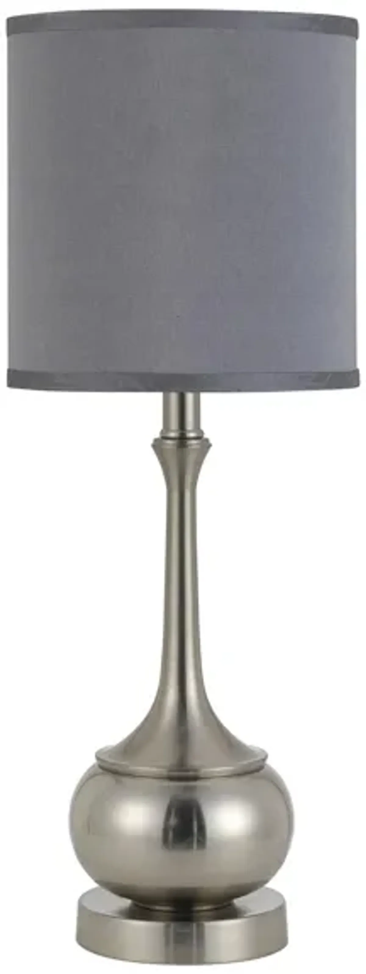 Tapron Accent Lamp in Brushed Steel by Cal Lighting