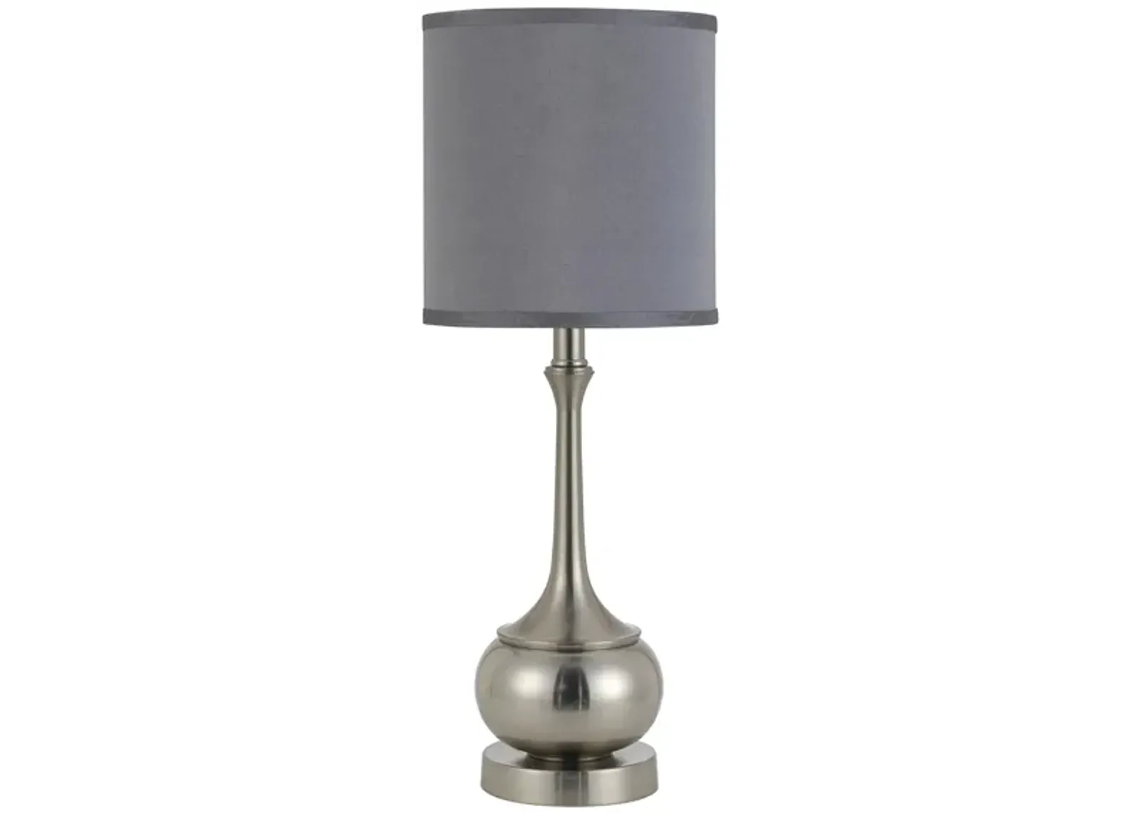 Tapron Accent Lamp in Brushed Steel by Cal Lighting