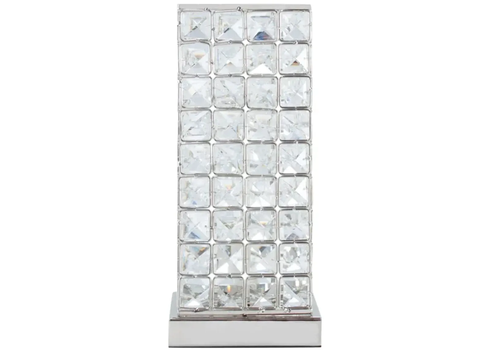 Crystal and Metal Table Lamp in Crystal by L&B Home Decor Inc