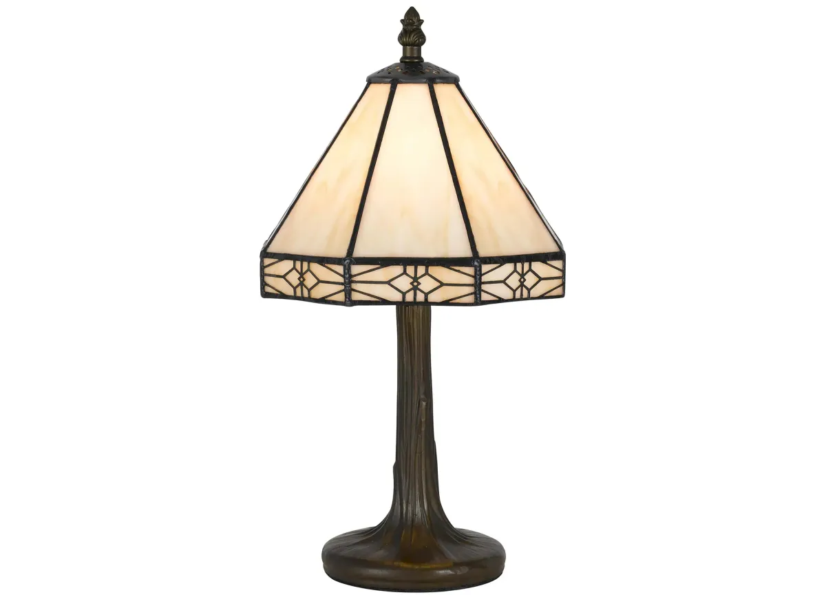 Tiffany Accent Lamp in Antique Brass by Cal Lighting