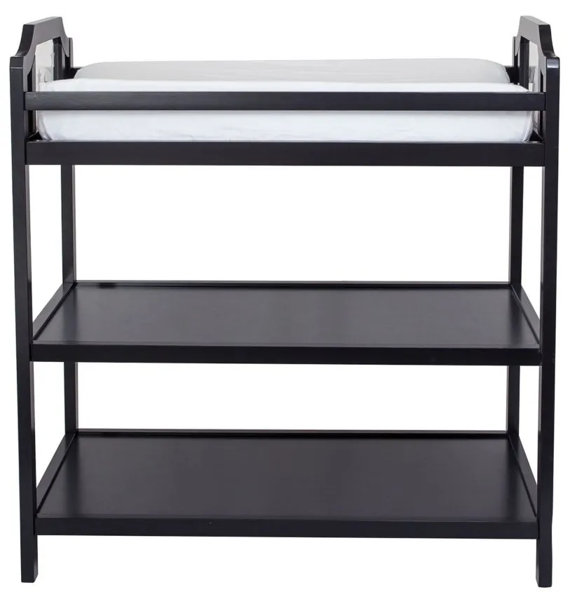 Celeste Changing Table in Black by Heritage Baby