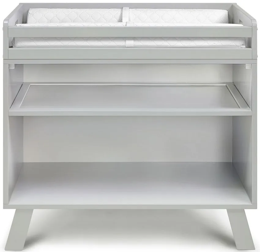 Livia Changing Table in Gray/Gray by Heritage Baby