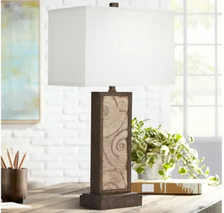 Treasure Cay Table Lamps- Set of 2 in Brown by Pacific Coast