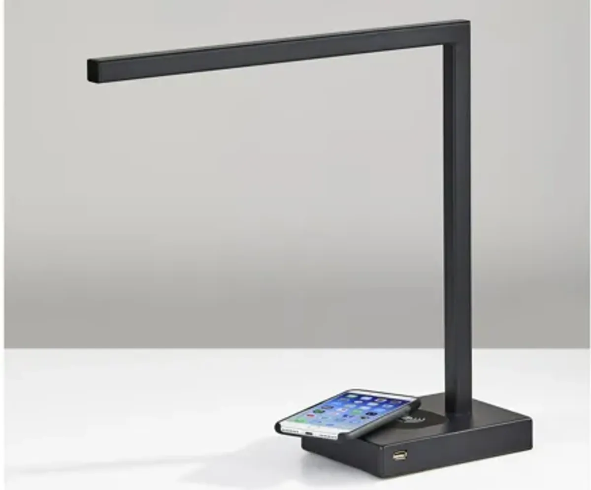 Aidan Wireless Charging LED Desk Lamp
