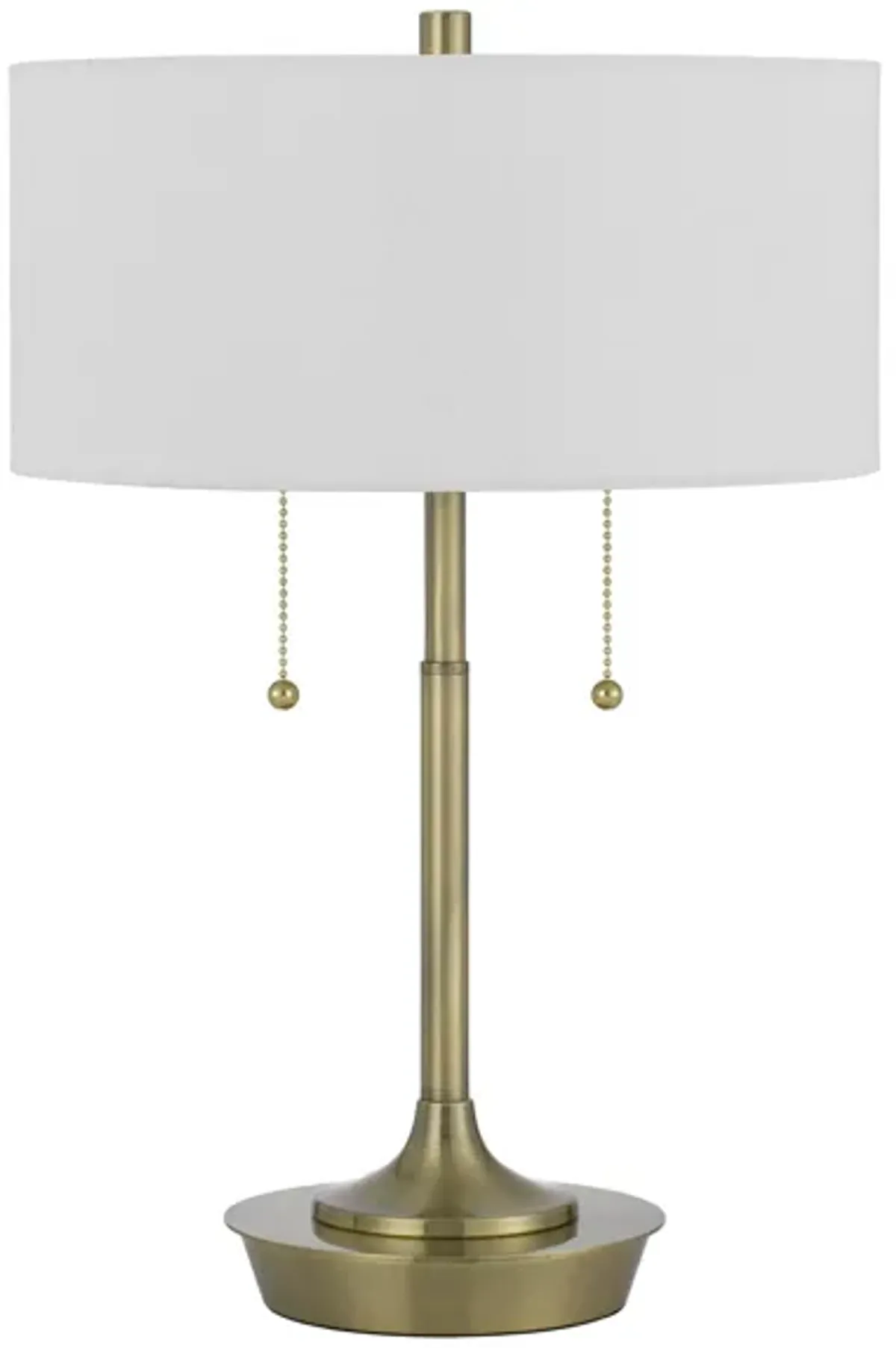 Kendal Table Lamp in Antique Brass by Cal Lighting