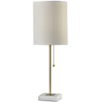 Fiona Table Lamp in Antiqued Brass by Adesso Inc