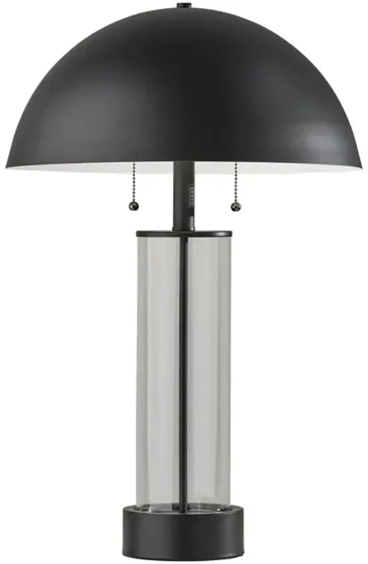 Troy Table Lamp in Black & Clear Glass by Adesso Inc