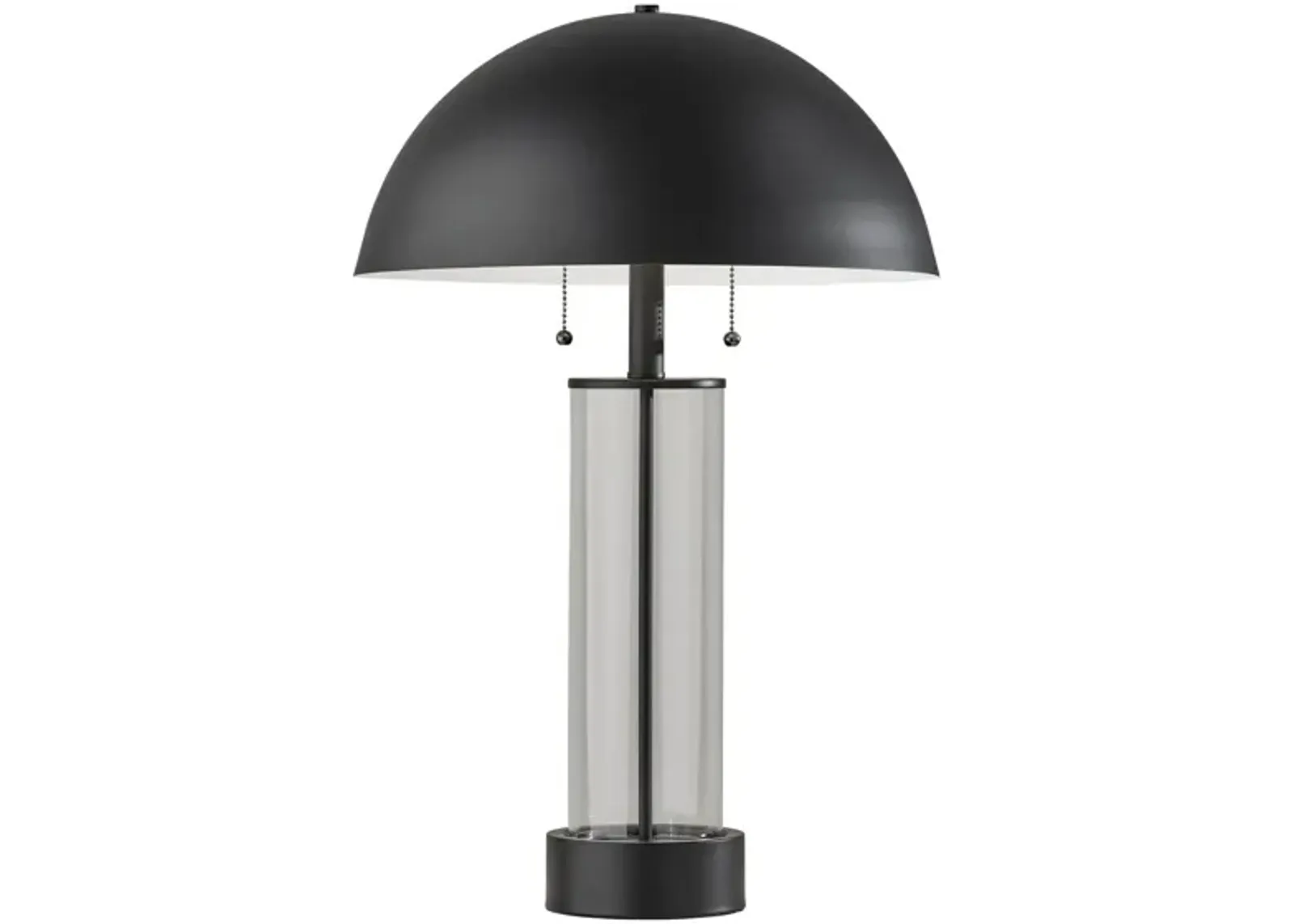 Troy Table Lamp in Black & Clear Glass by Adesso Inc