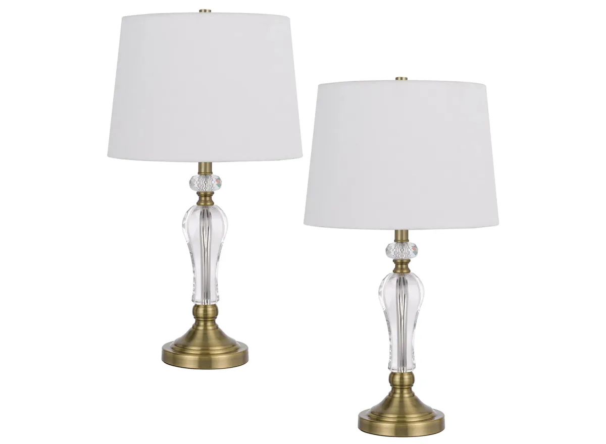 Eastham Table Lamp Set in Antique Brass by Cal Lighting