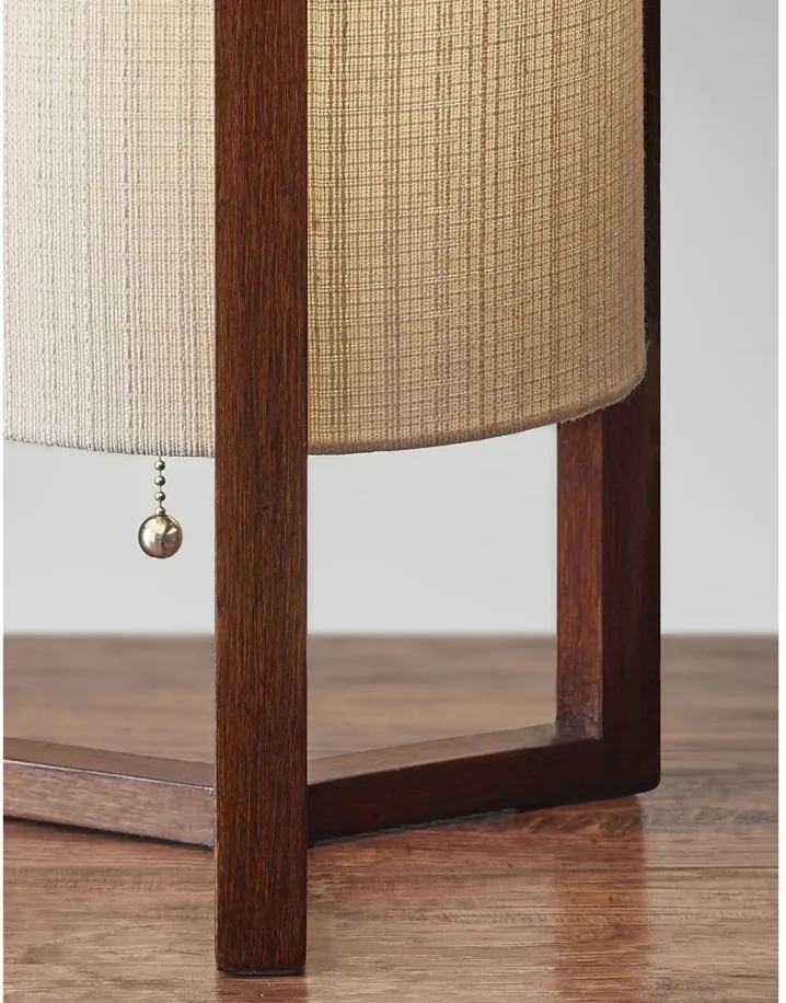 Quinn Table Lantern in Walnut by Adesso Inc