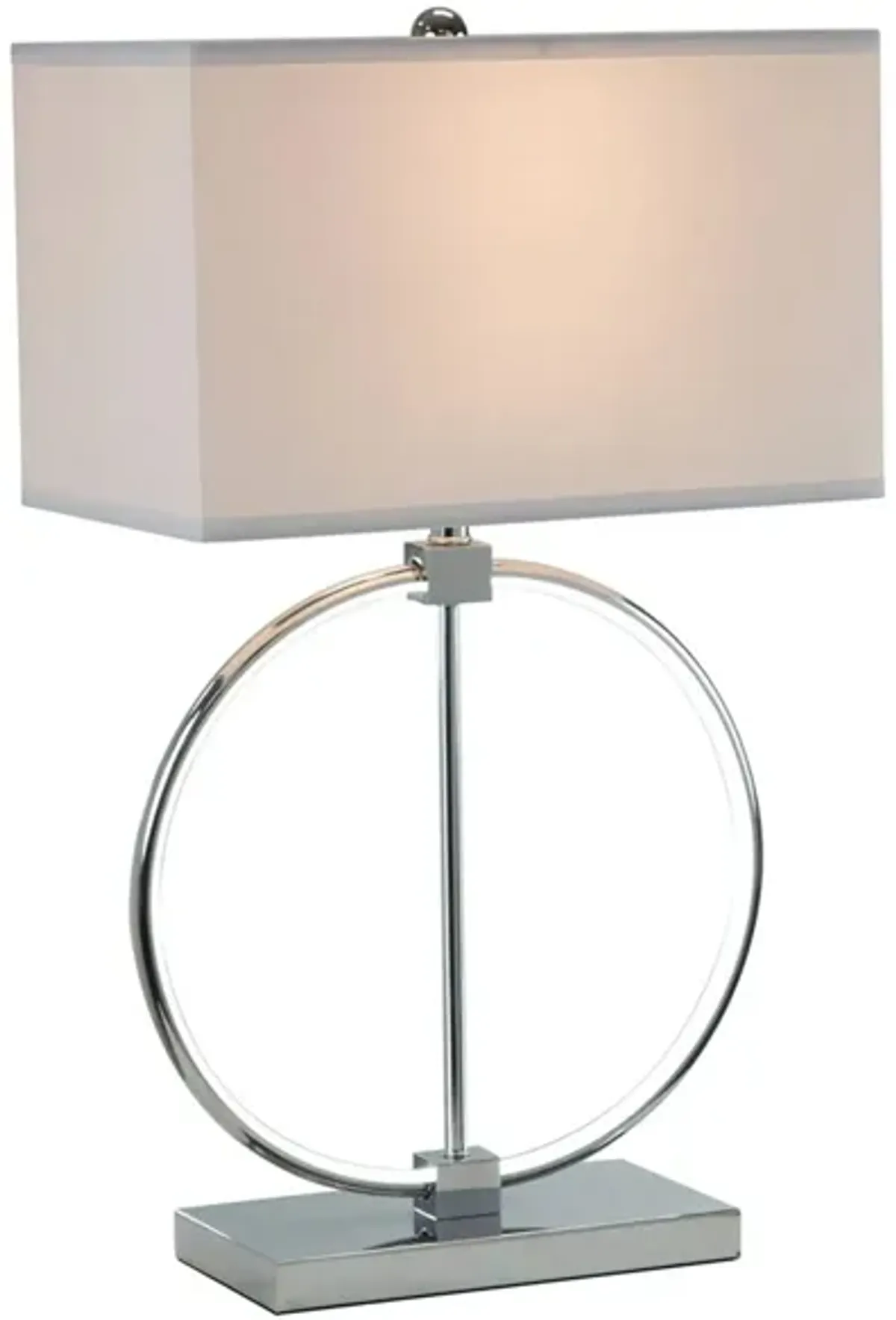 Iris Table Lamp in Chrome by Anthony California