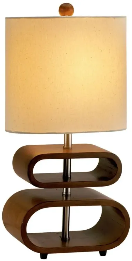 Rhythm Table Lamp in Walnut by Adesso Inc