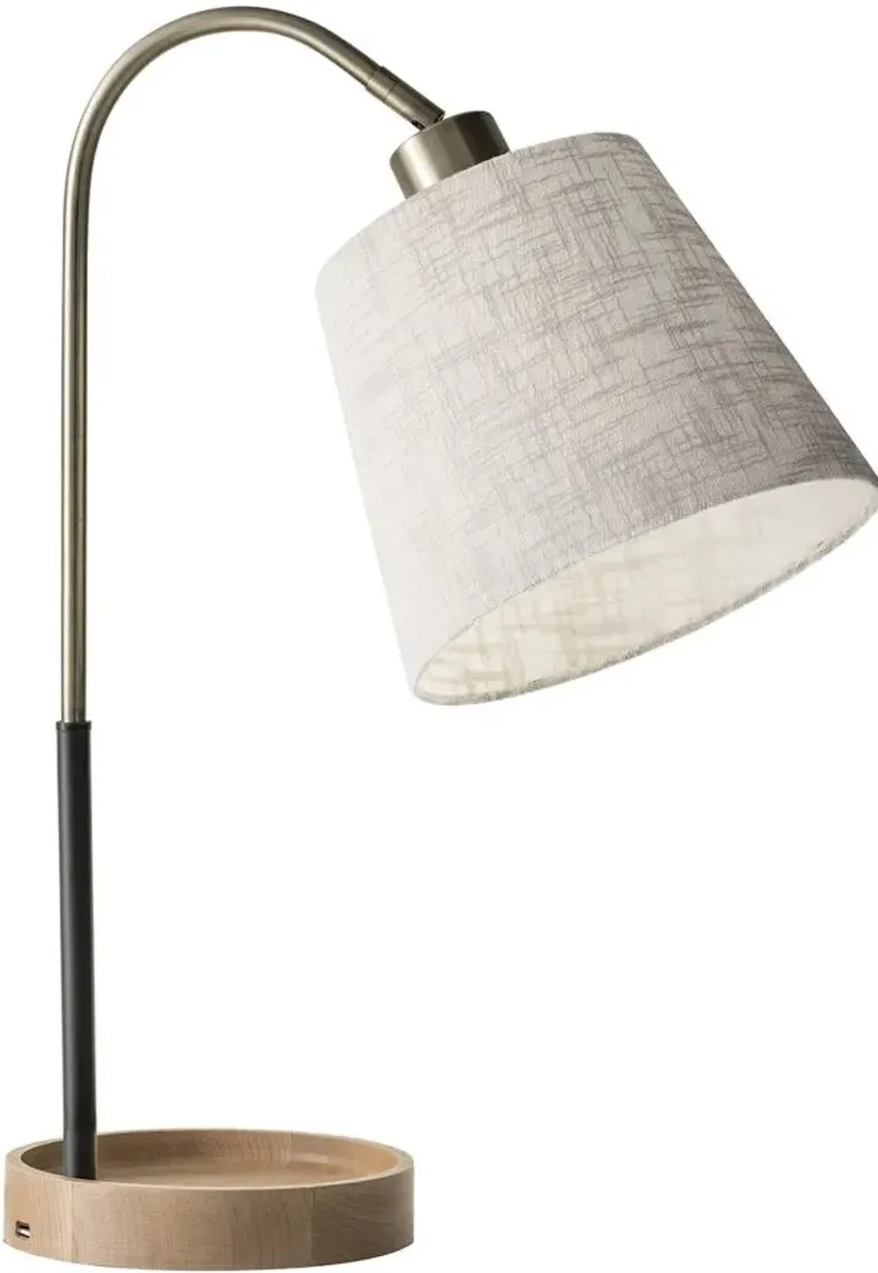 Jeffrey Table Lamp in Brass by Adesso Inc