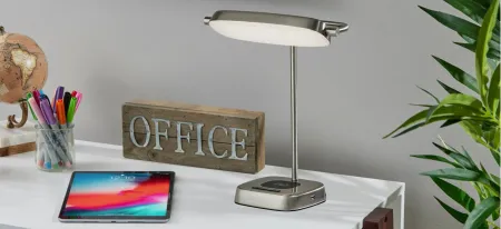 Radley LED Desk Lamp in Brushed Steel by Adesso Inc