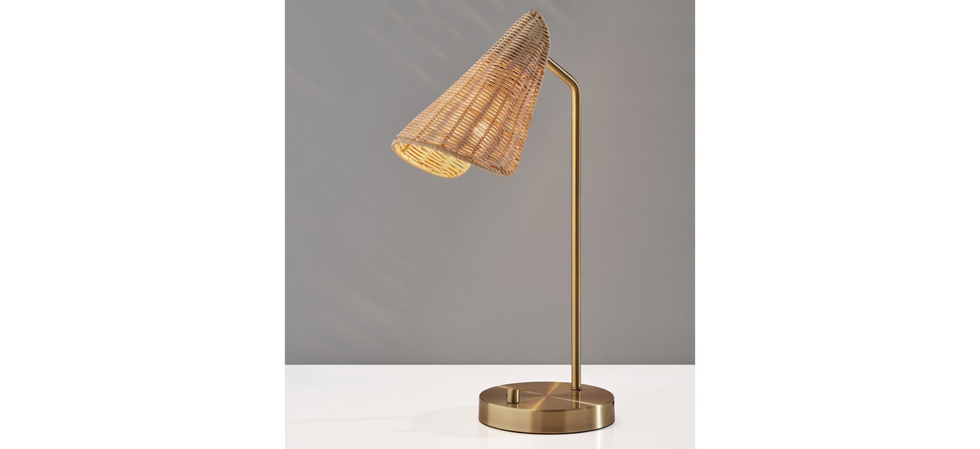 Cove Desk Lamp in Antique Brass by Adesso Inc