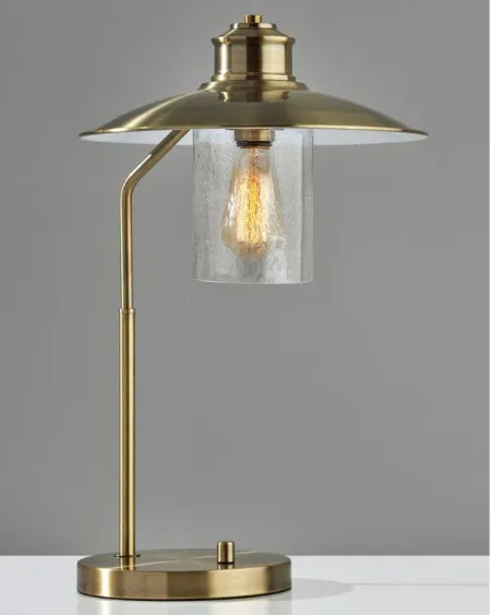 Kieran Desk Lamp in Antique Brass by Adesso Inc