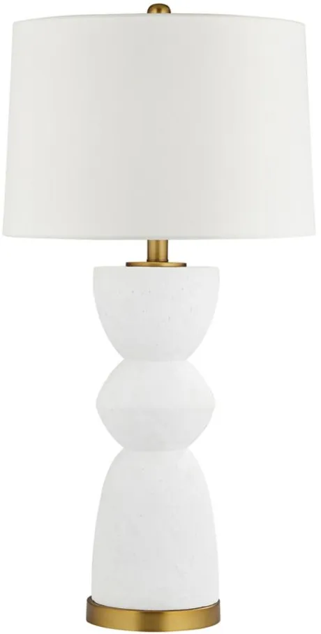 Evelyn Table Lamp in White;Gold by Pacific Coast