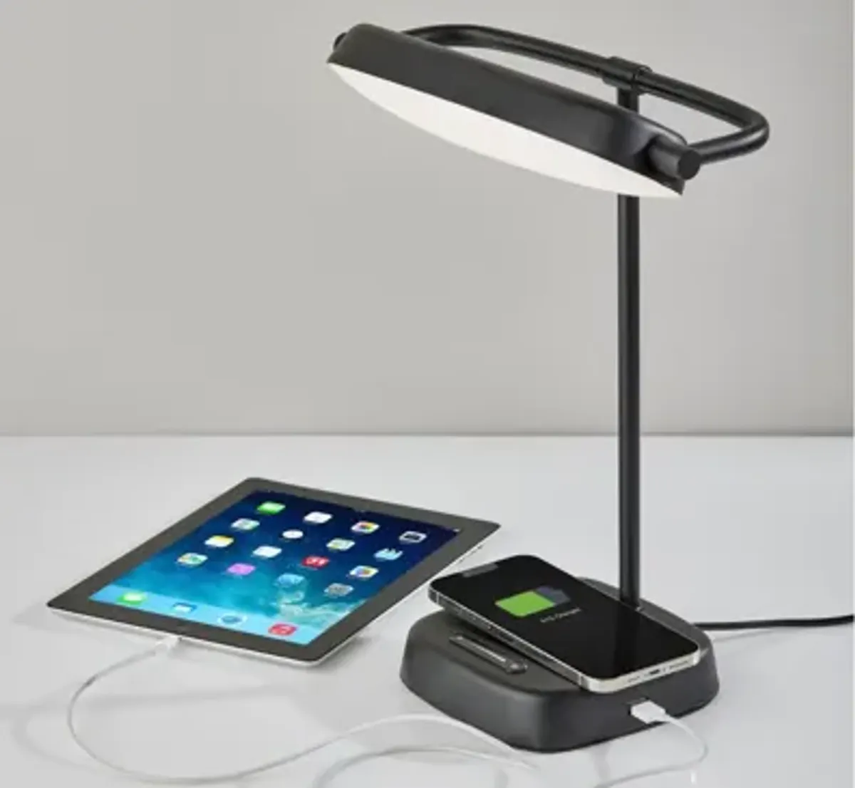 Radley LED Desk Lamp in Black by Adesso Inc