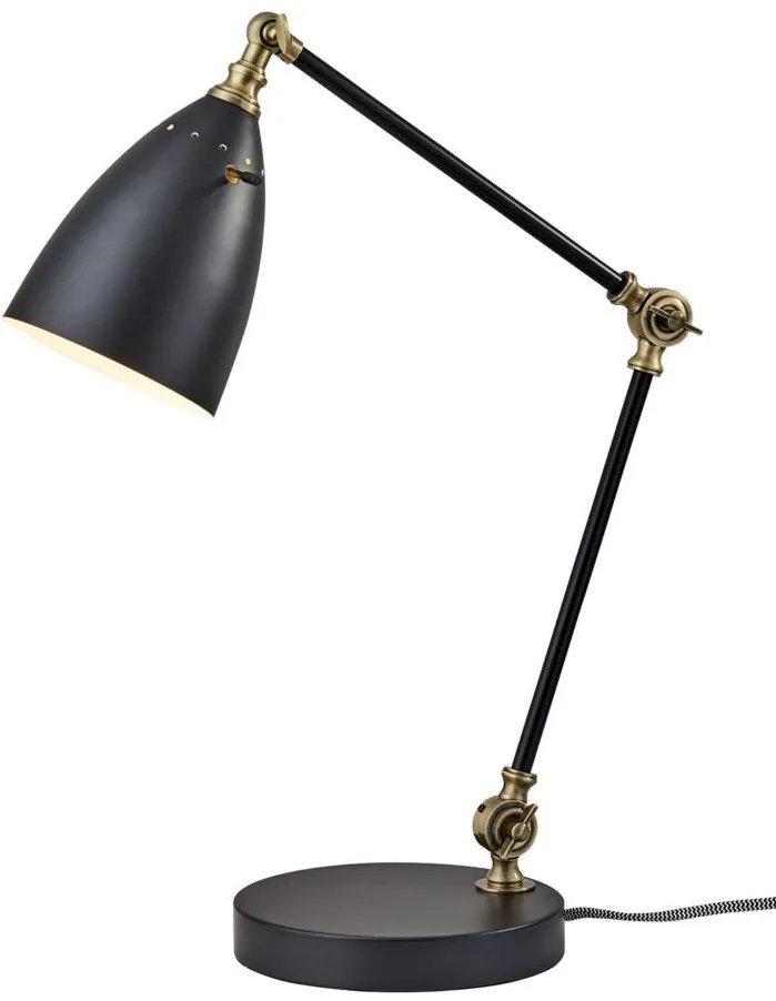 Boston Desk Lamp in Black by Adesso Inc