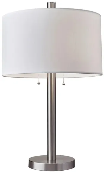 Boulevard Table Lamp in Brushed Steel by Adesso Inc