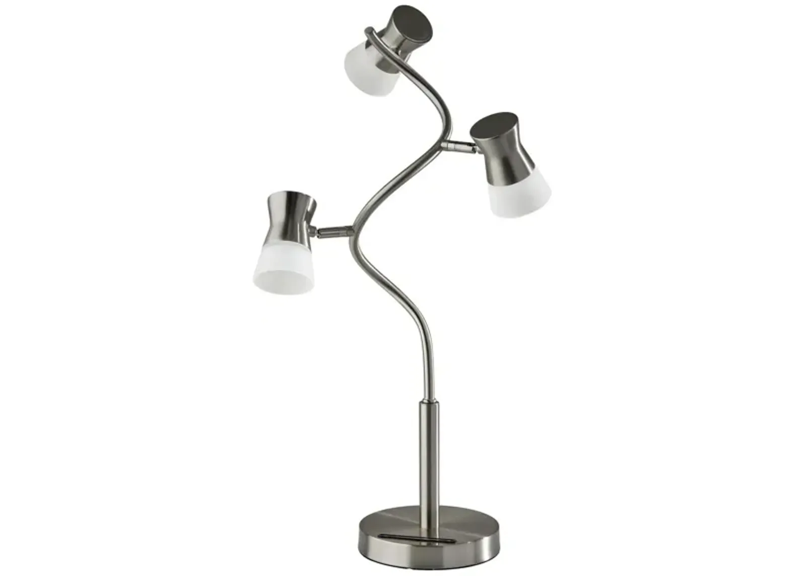 Cyrus Table Lamp in Brushed Steel by Adesso Inc