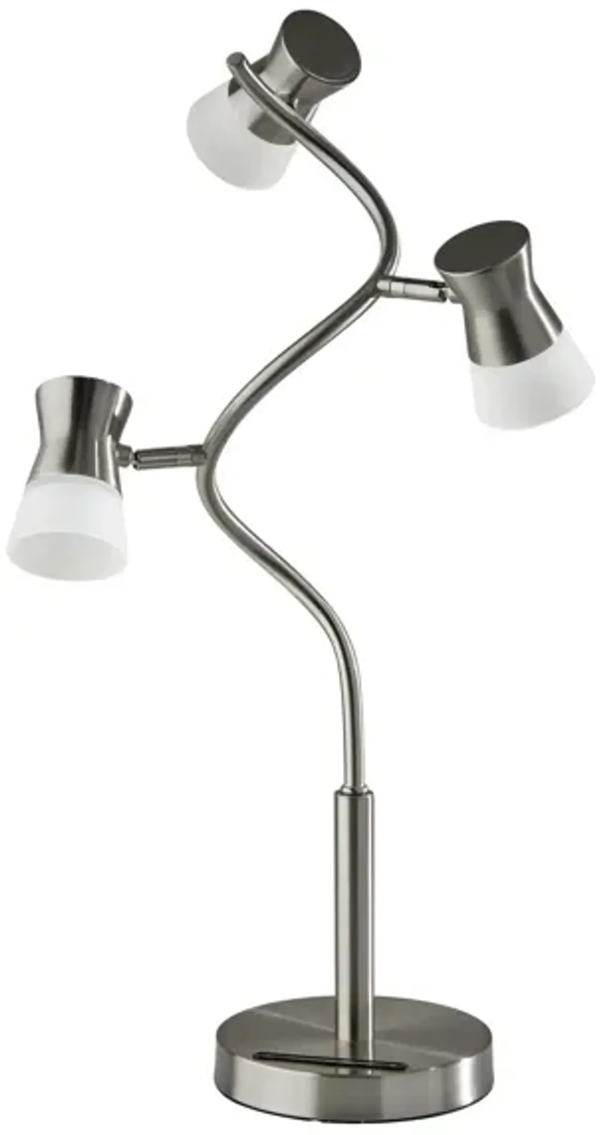 Cyrus Table Lamp in Brushed Steel by Adesso Inc