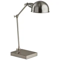Pharmacy Desk Lamp in Brushed Steel by Adesso Inc