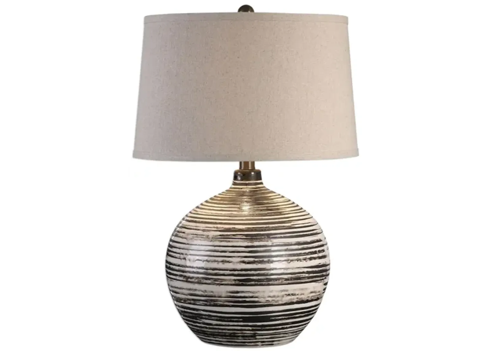 Bloxom Table Lamp in Dark Mocha-Bronze Glaze by Uttermost