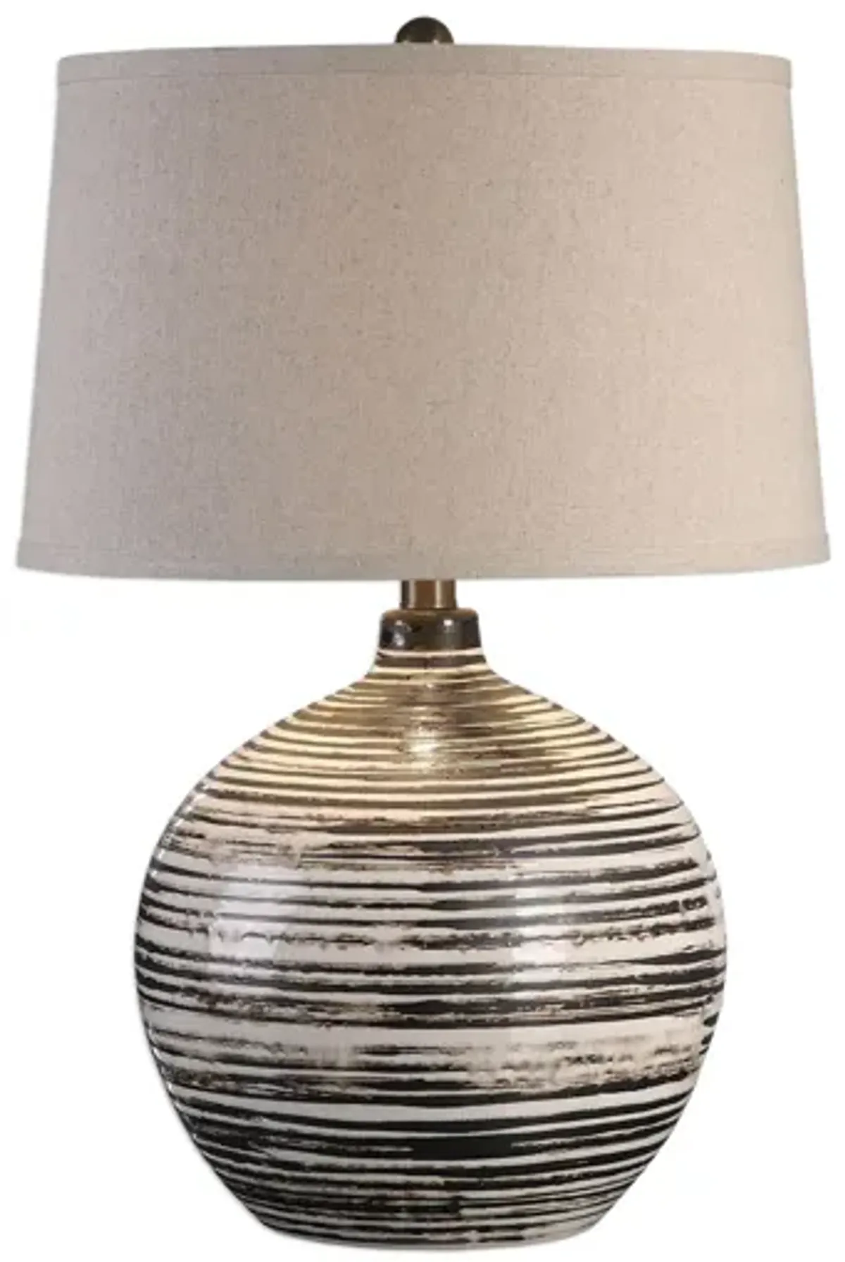 Bloxom Table Lamp in Dark Mocha-Bronze Glaze by Uttermost