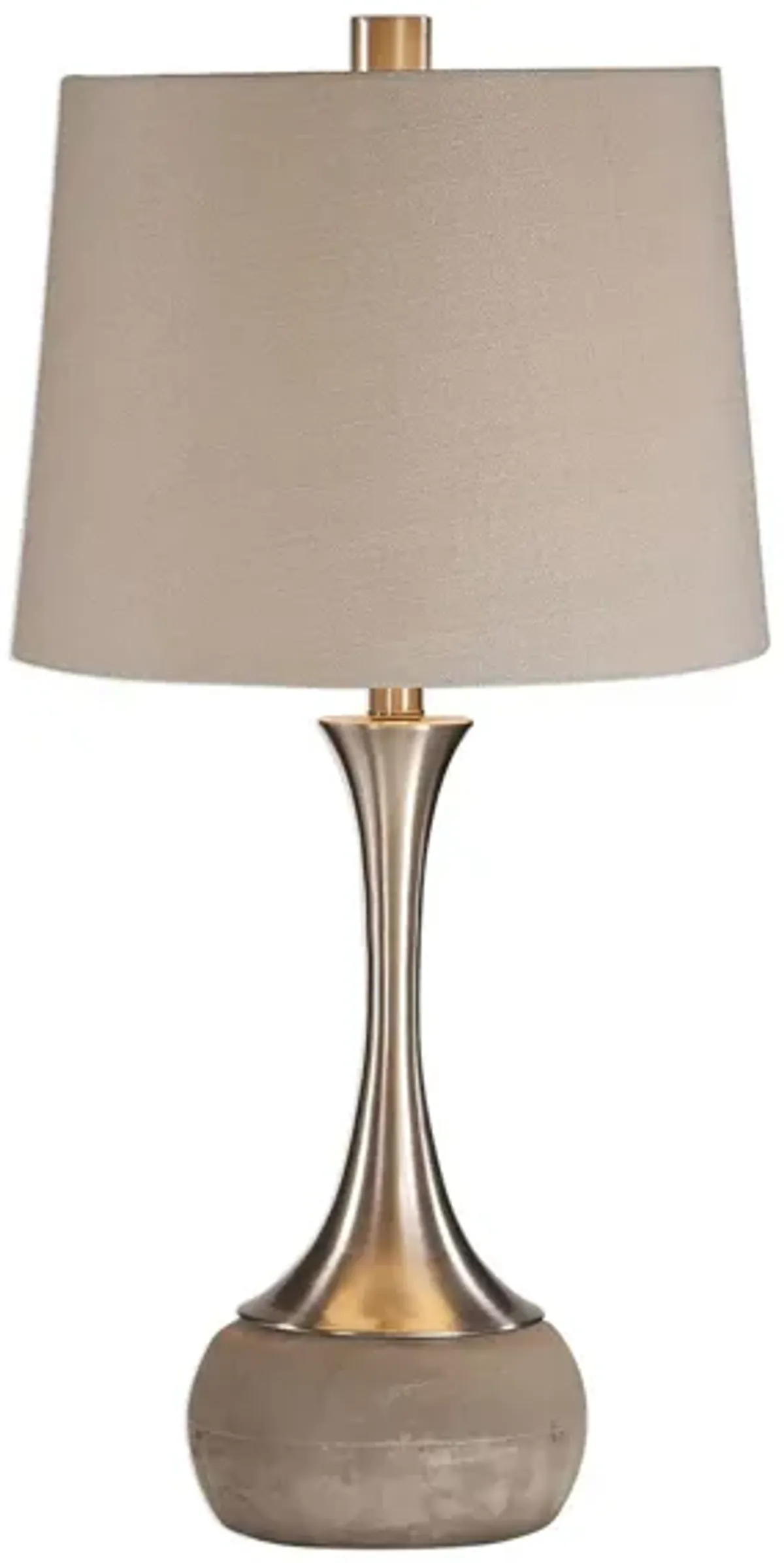 Niah Brushed Nickel Lamp in Brushed Nickel by Uttermost