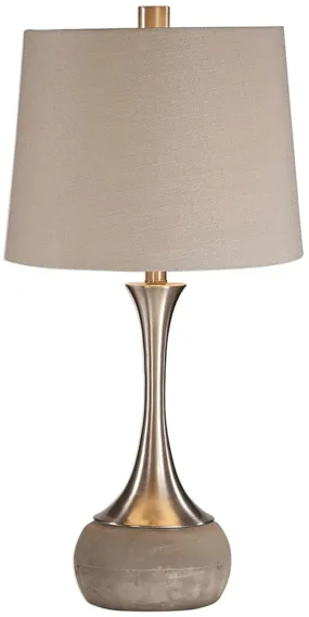 Niah Brushed Nickel Lamp in Brushed Nickel by Uttermost