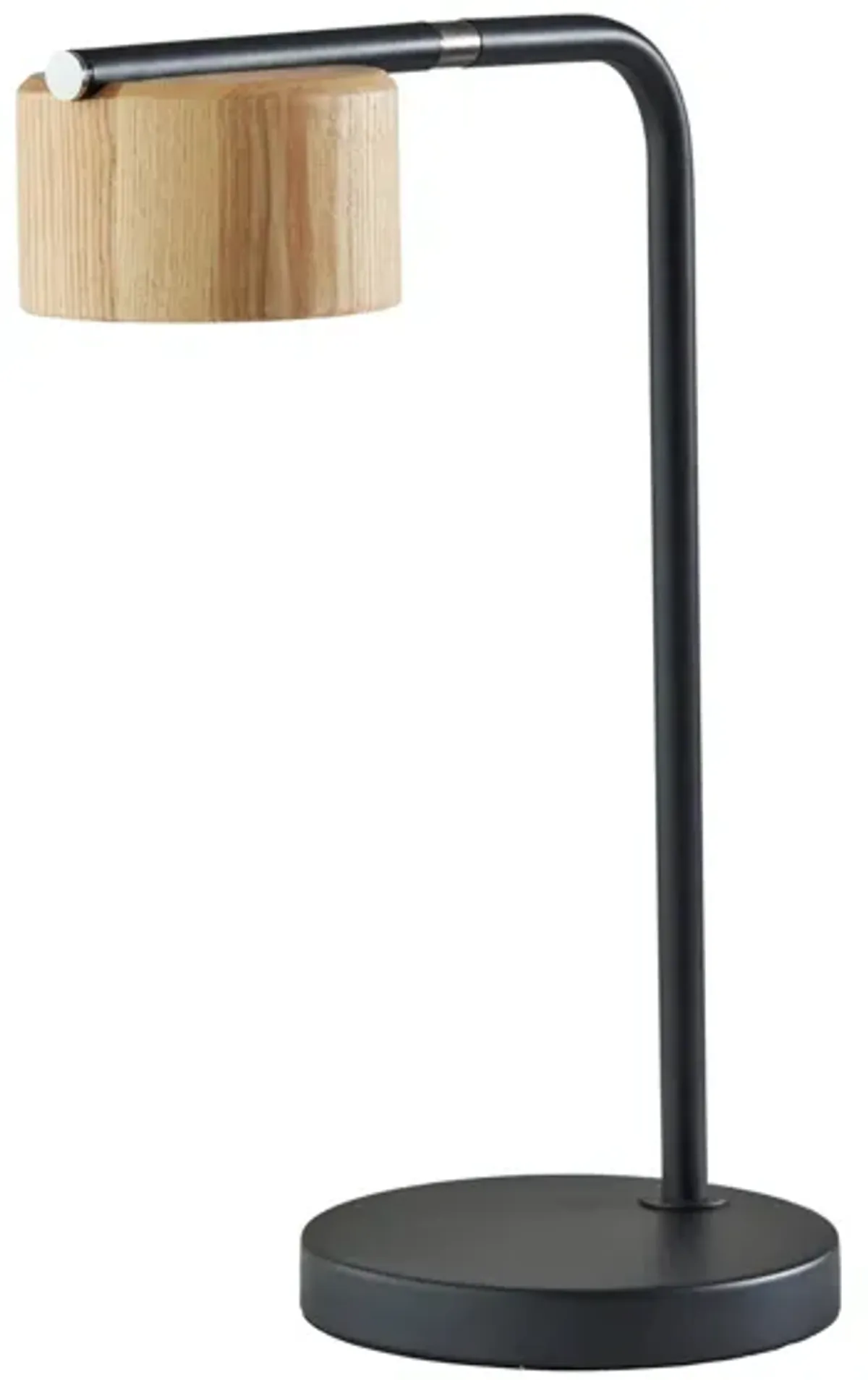 Roman LED Desk Lamp in Black by Adesso Inc