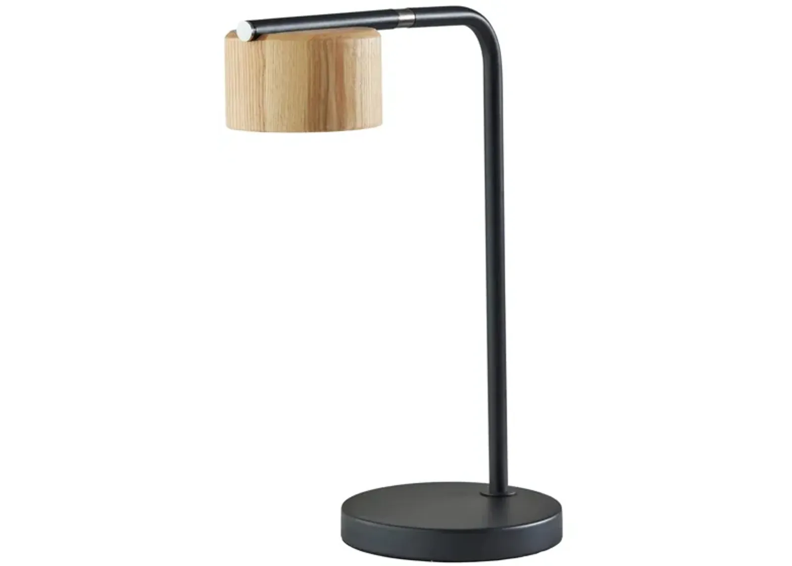 Roman LED Desk Lamp in Black by Adesso Inc