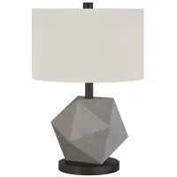 Minke Concrete Table Lamp in Concrete/Blackened Bronze by Hudson & Canal