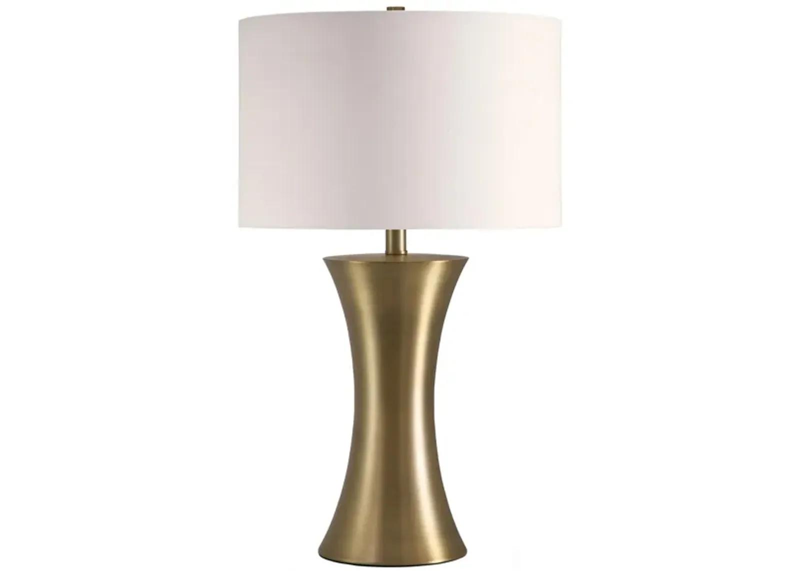 Ismet Hourglass Table Lamp in Antique Brass by Hudson & Canal