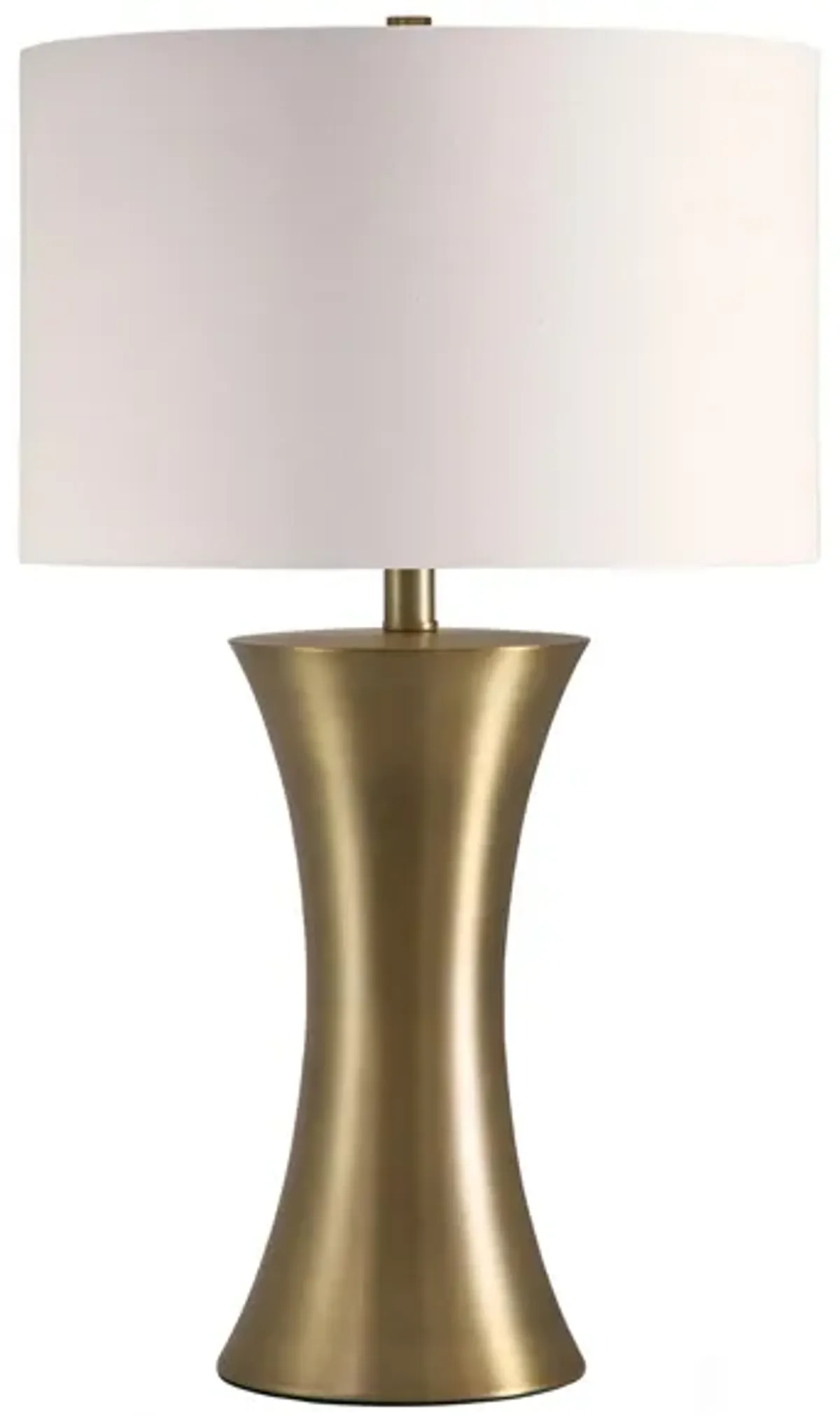 Ismet Hourglass Table Lamp in Antique Brass by Hudson & Canal