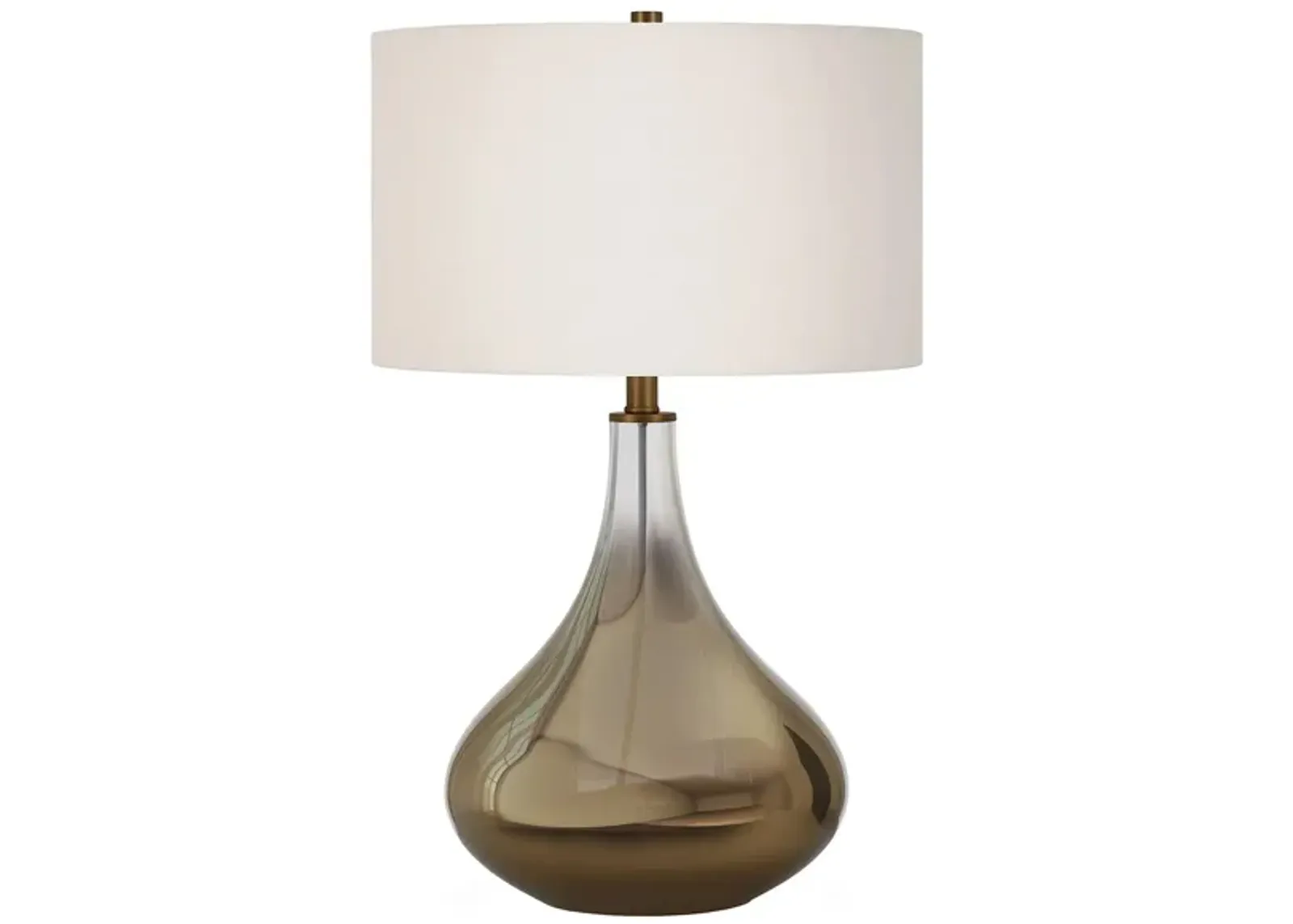 Valeria Glass Table Lamp in Ombre Brass Glass by Hudson & Canal