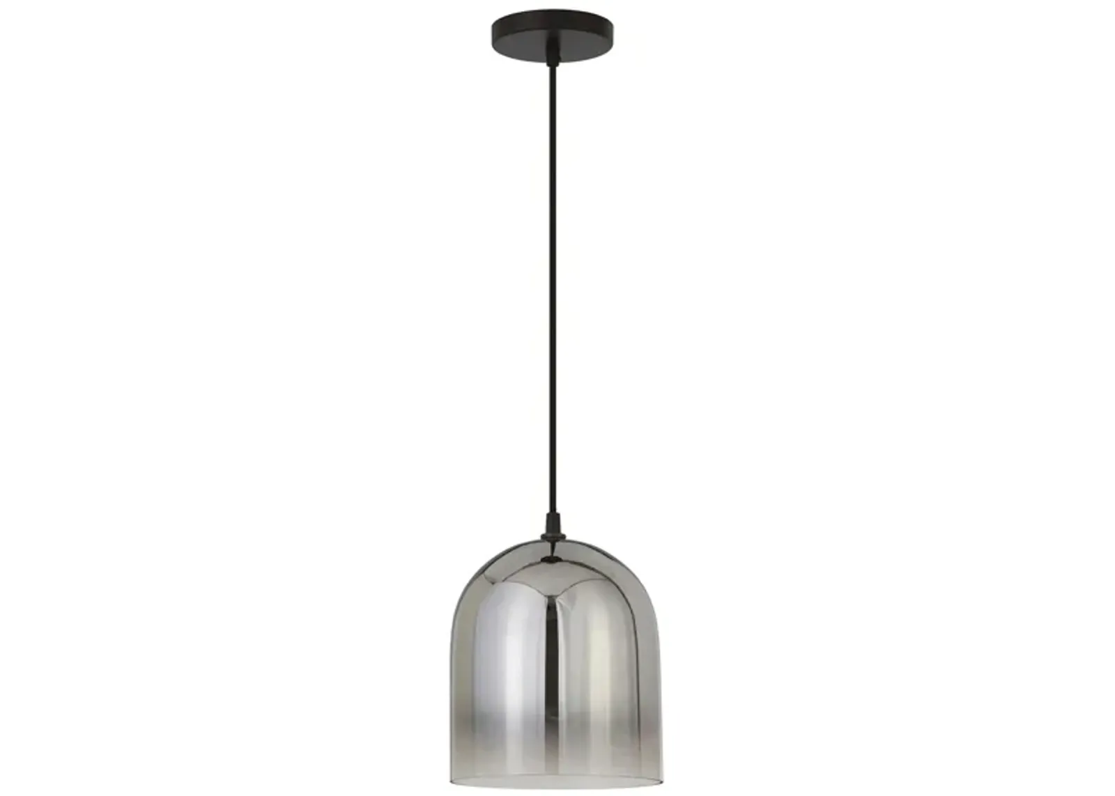 Callan Glass Pendant in Smoked Nickel by Hudson & Canal