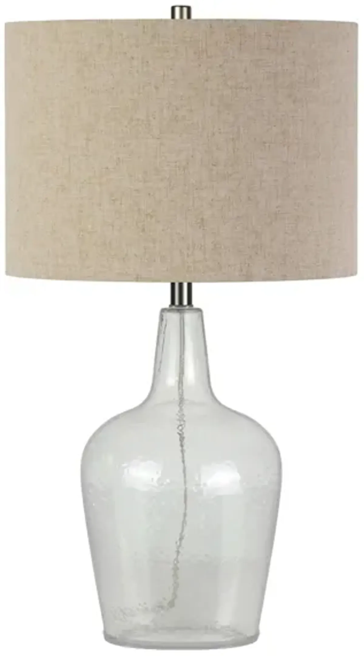 Riva Watermarked Glass Table Lamp in Watermarked Glass by Hudson & Canal