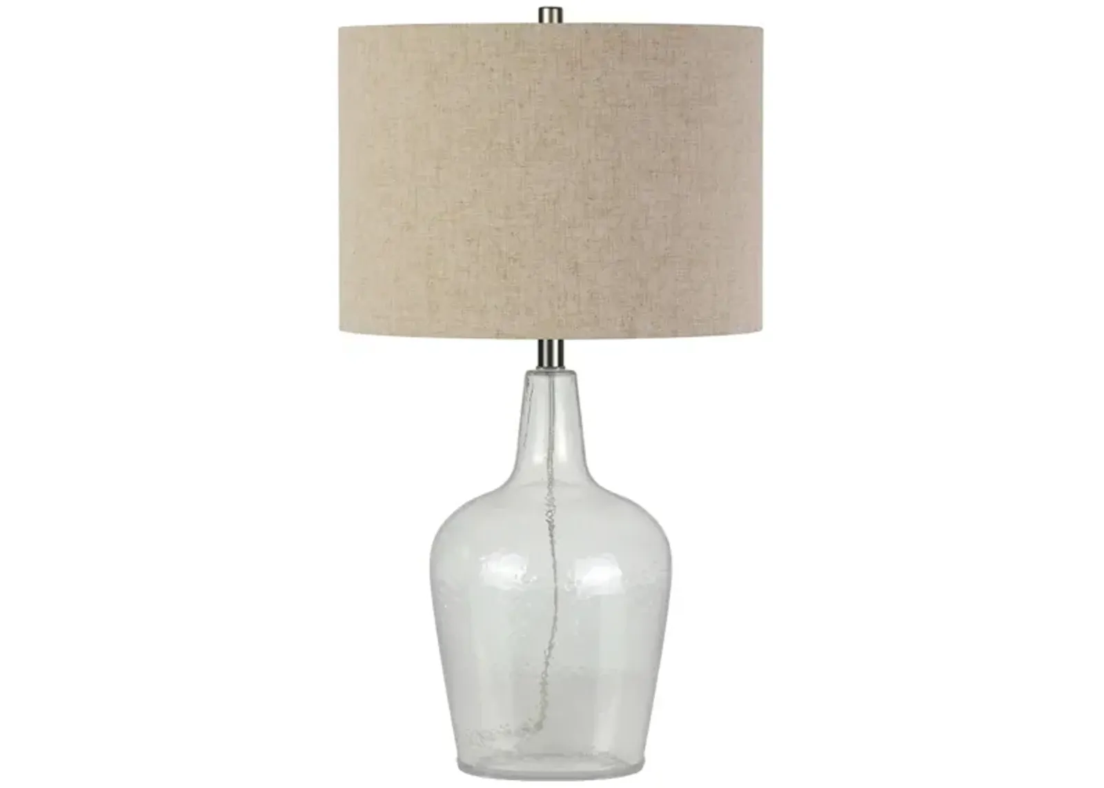 Riva Watermarked Glass Table Lamp in Watermarked Glass by Hudson & Canal