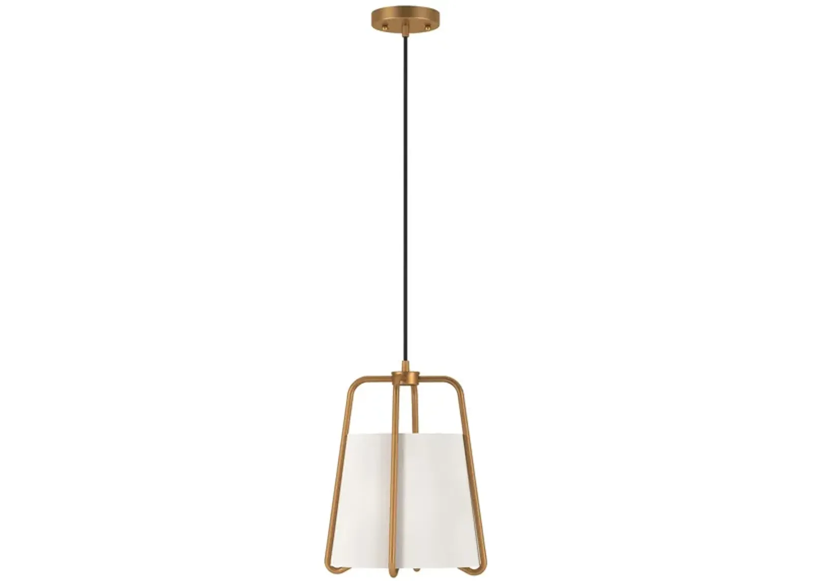 Mari Fabric Pendant in Brass by Hudson & Canal