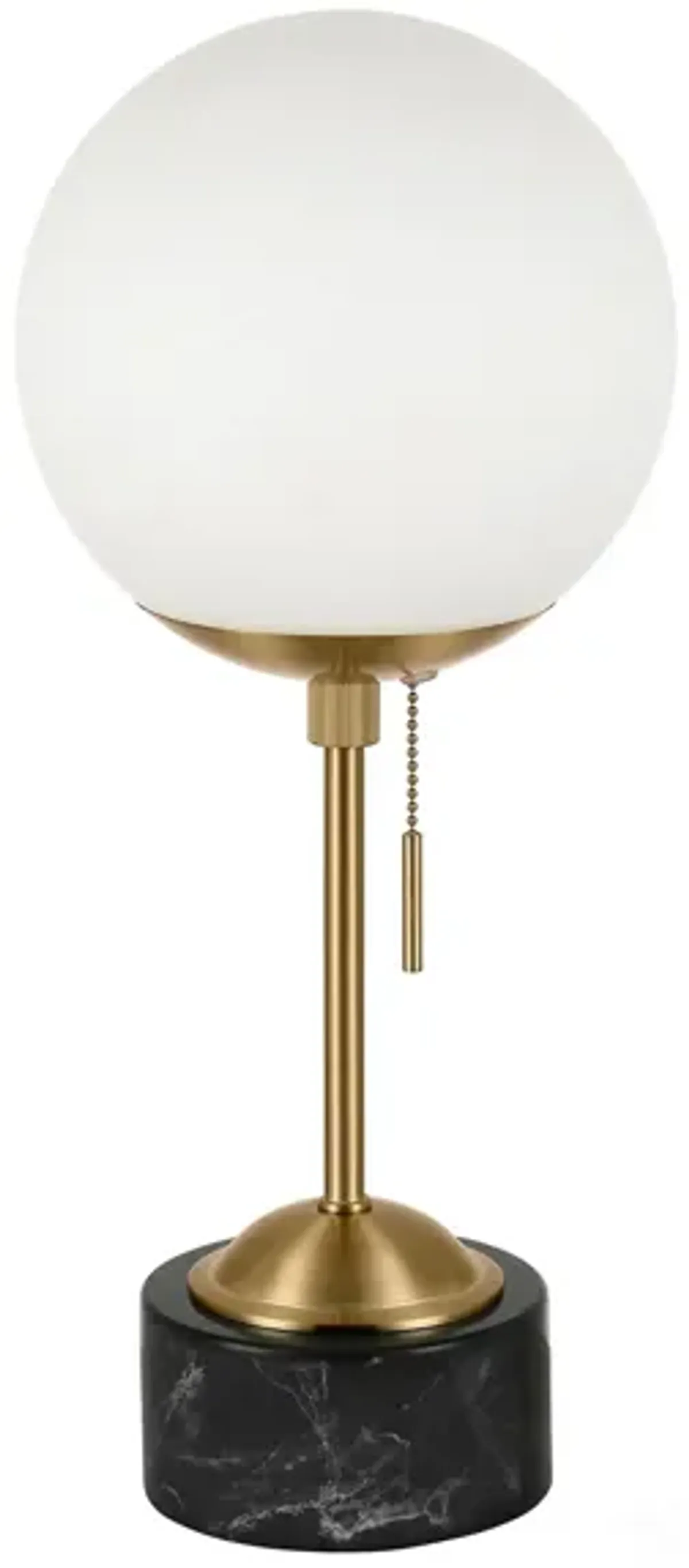 Oskar Table Lamp in Brass and Marble by Hudson & Canal