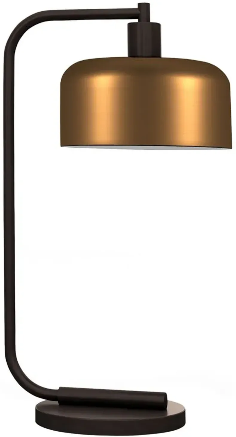 Bjoern Table Lamp in Blackened Bronze by Hudson & Canal