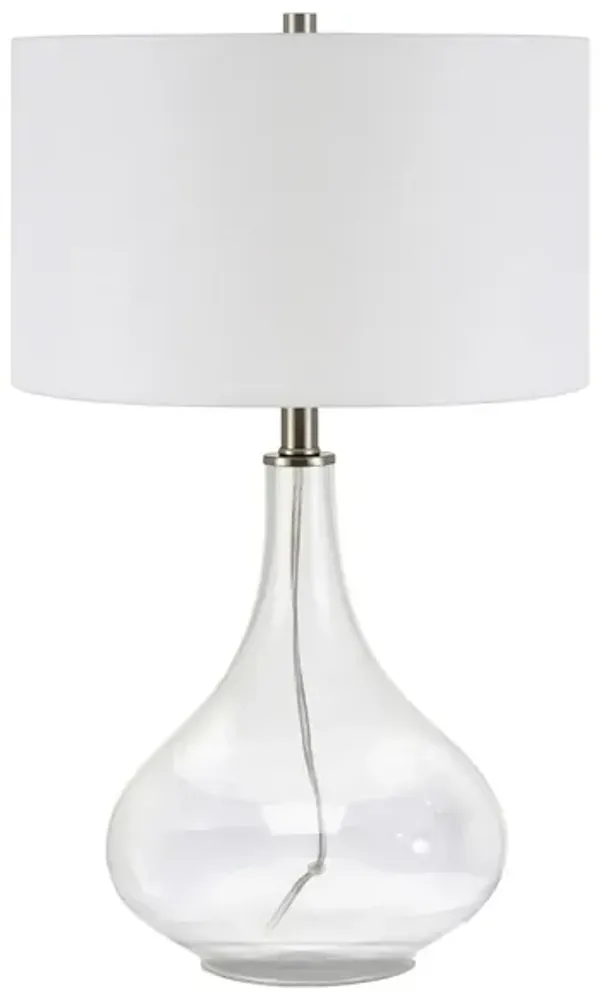 Valeria Clear Glass Table Lamp