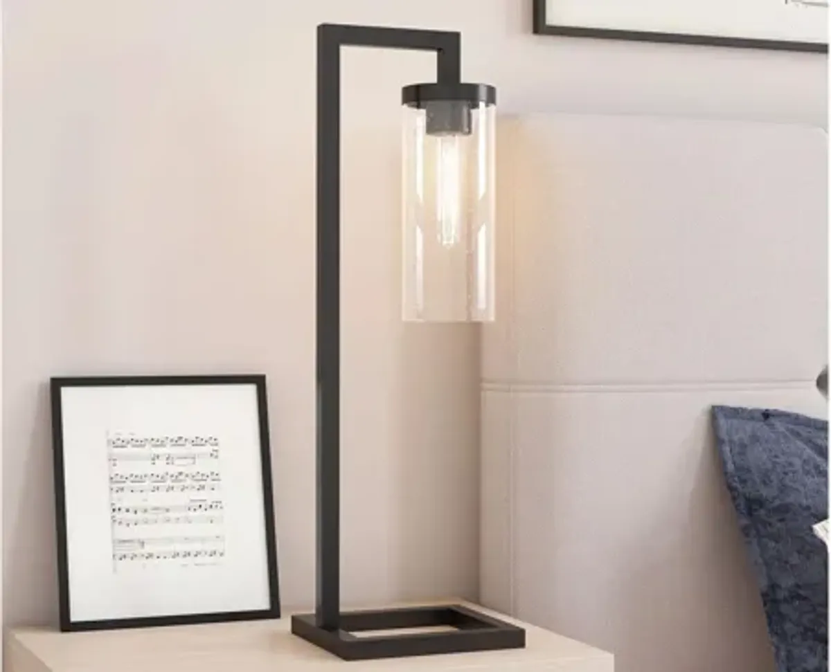 Ansa Seeded Glass Table Lamp
