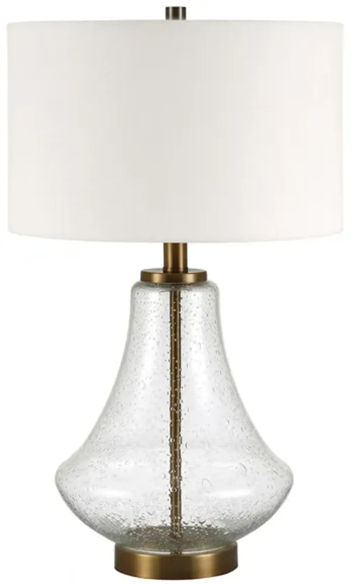 Marcas Table Lamp in Seeded Glass/Brushed Brass by Hudson & Canal